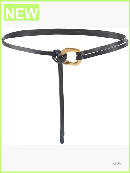 Genuine Cowhide Leather Double Strap Adjustable Wrap Belt main image 5